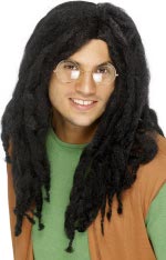 Fancy Dress Costumes - Rasta Style Wig (Black)