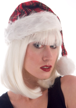 Unbranded Fancy Dress Costumes - Tartan Santa Hat