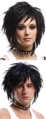 Unbranded Fancy Dress Costumes - Unisex Wig - Black