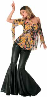 Unbranded Fancy Dress Costumes - Vintage Blouse and Bellbottoms Small