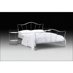 Fantasy 4FT 6 Double Bedstead - Aluminium