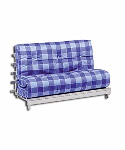 Fareham Futon/Blue Check Mattress