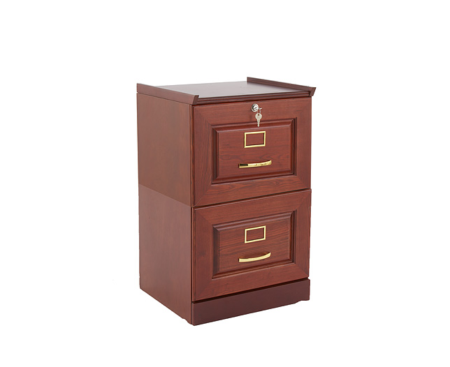 Unbranded Filing Cabinet, 2 Drawer, Mahogany