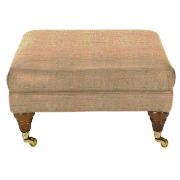 Unbranded Finest Bloomsbury Hopsack Footstool, Oatmeal