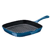 Unbranded Finest Cast Iron Griddle Pan Blue