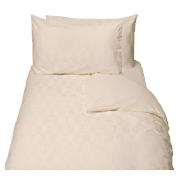 Unbranded Finest Circle Jacquard King Duvet Set, Cream