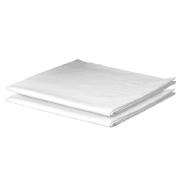 This pair of plain white Oxford pillowcases from the Tesco Value range are made from 100 egyptian co