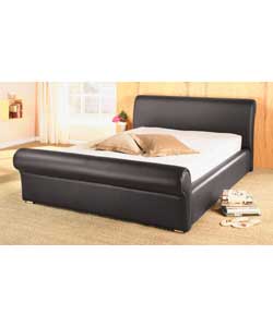 Fiore Leather Effect Double Bed/Luxury Orthopaedic Matt