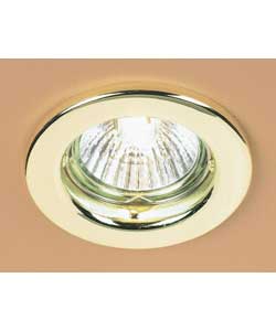 Fixed Circular Downlight - Brass Finish