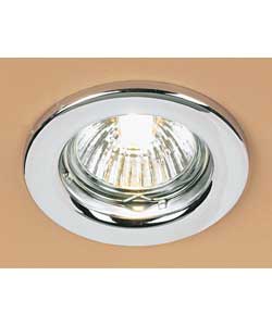 Fixed Circular Downlight - Polished Chrome Finish