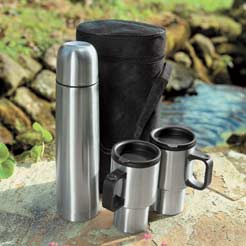 Flask & 2 Mugs