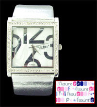 Flaunt-it Quartz Analogue Bling Watch (Silver)