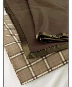 Fleece Throw - Mocha/Chocolate