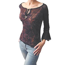 Flock Paisley Hippy Top