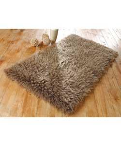 Flokati Rug Brown 120X170