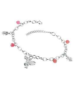 Flower Fairies Sterling Silver Daisy Charm Bracelet