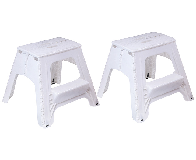 Unbranded Folding 2 Step Stool - Pair