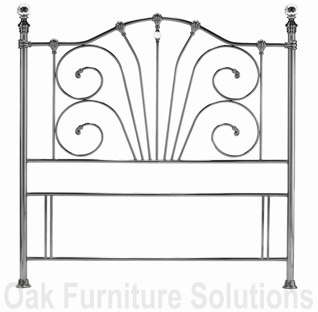 Unbranded Francesca Antique Nickel Headboard -135cm -