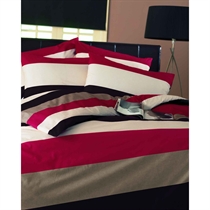 Unbranded Frazer Red Quilt Cover Set Single