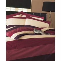 Unbranded Frazer Wine Quilt Cover Set King Size