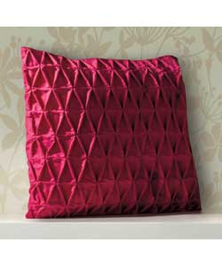 Unbranded Fretwork Cushion - Fuchsia