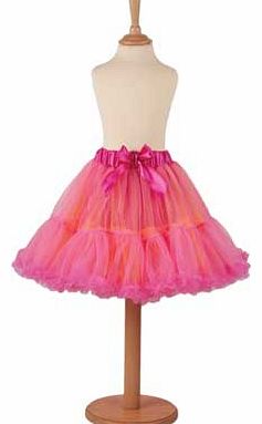 Frothy Tutu Skirt Orange and Cerise 9 - 13 years