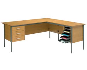 Unbranded Geiger H leg L shape desk