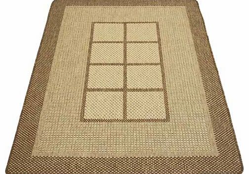 Unbranded Gel Backed Flatwave Rug 135x190cm - Natural