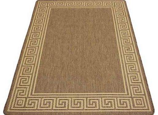 Unbranded Gel Backed Flatwave Rug 80x150cm - Chocolate