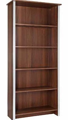 Unbranded Genova Tall Bookcase - Walnut Effect