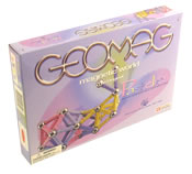 Geomag is a construction system made up of interconnecting magnetic bars and steel ballsthat can be