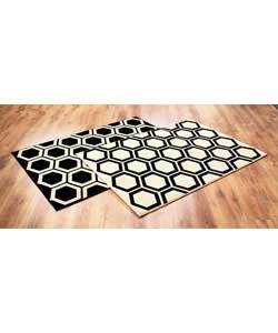 Unbranded Geometric Rug - Cream 170 x 120cm