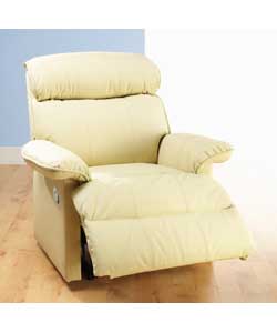 Georgia Leather Recliner - Ivory