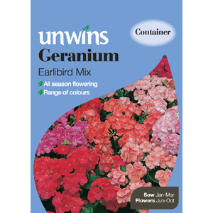 Unbranded Geranium Earlibird Mixed Seeds