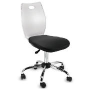 Unbranded Glacier Acrylic Chair, Black Cushion