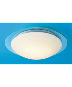 Unbranded Glass Bathroom Flush Ceiling Light