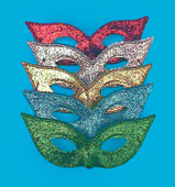 Unbranded Glitter Charleston eyemask, azure