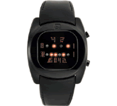 Goa Wave binary watch red LEDs