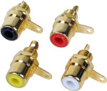 Gold-Plated Phono Socket ( Gold Phono Skt Red )