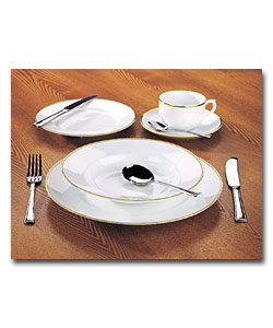 Gold Rim Porcelain 20 Piece Dinner Set