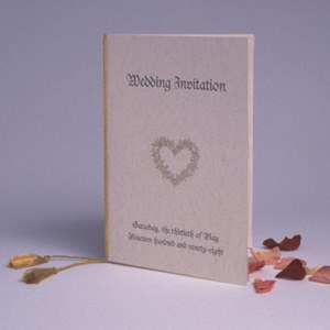 These Gold Tassels wrap around the spine of an A5 (21cm) invitation, leaving the gold tassels