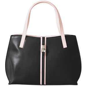 A perfect accessory for spring, this neat two-tone