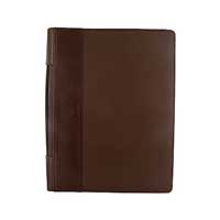 Unbranded Graphic Zipped Portfolio With Handles Brown