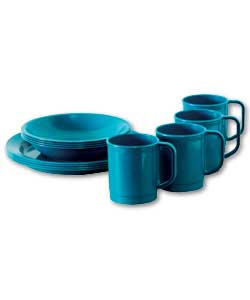 Green Polypropylene Dinner Set