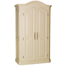 Gustavian cream painted double wardrobe furniture