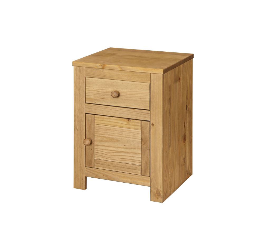 Unbranded Hacienda 1 door 1 drawer bedside table