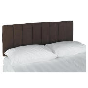 Unbranded Haddon Faux Suede Double Headboard, Cocoa