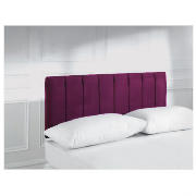 Unbranded Haddon Headboard, Aubergine Faux Suede, Single