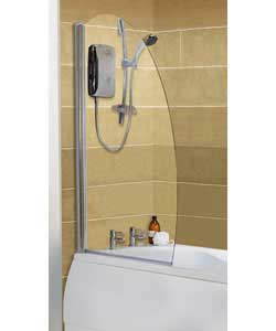 Unbranded Half Framed Oval Shower Screen