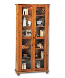 Hampshire 2 door glass bookcase